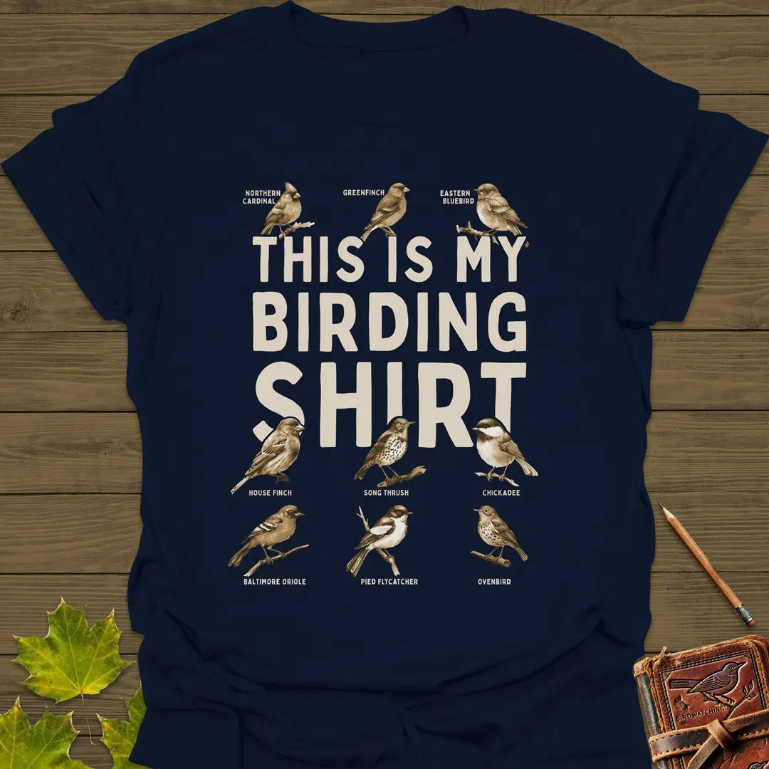 This Is My Birding T-Shirt Navy