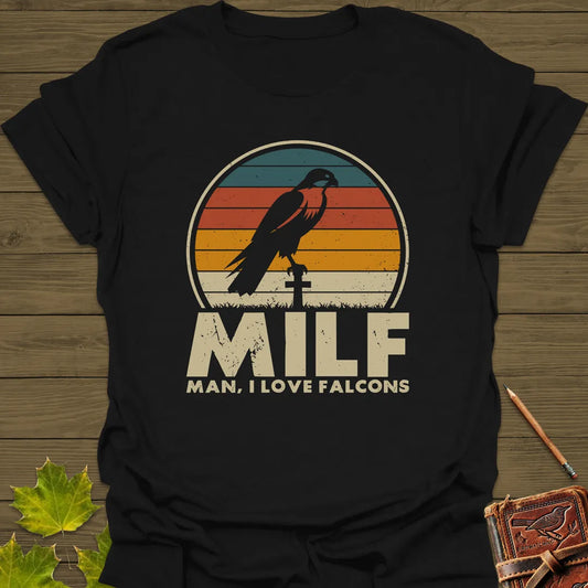 Man, I Love Falcons T-Shirt Black