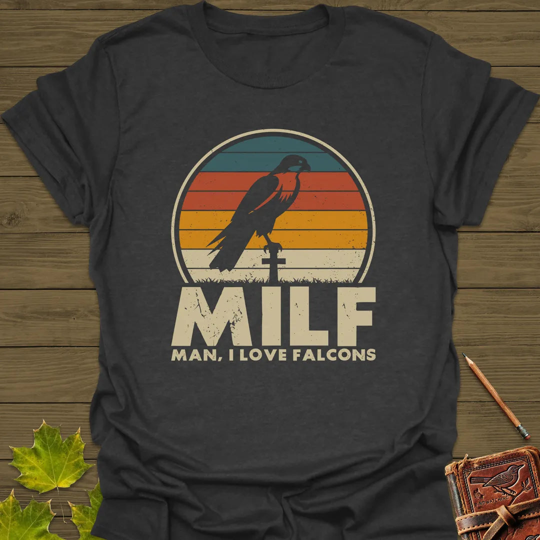 Man, I Love Falcons T-Shirt Dark Heather