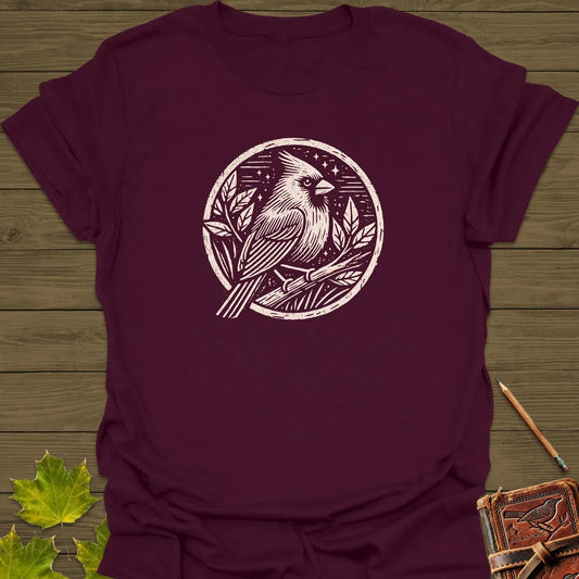 Celestial Cardinal T-Shirt Maroon