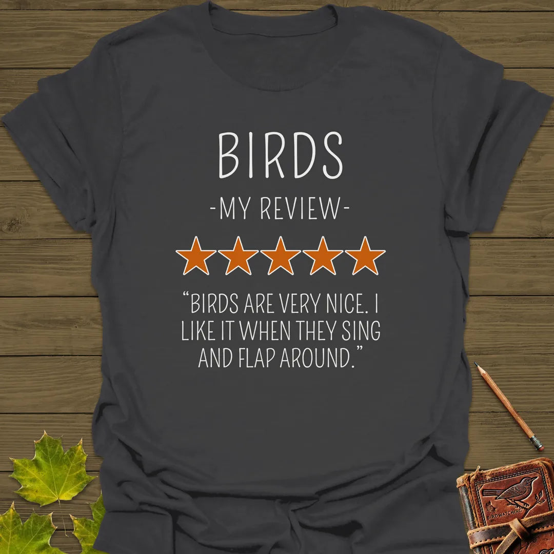 My Bird Review T-Shirt Charcoal