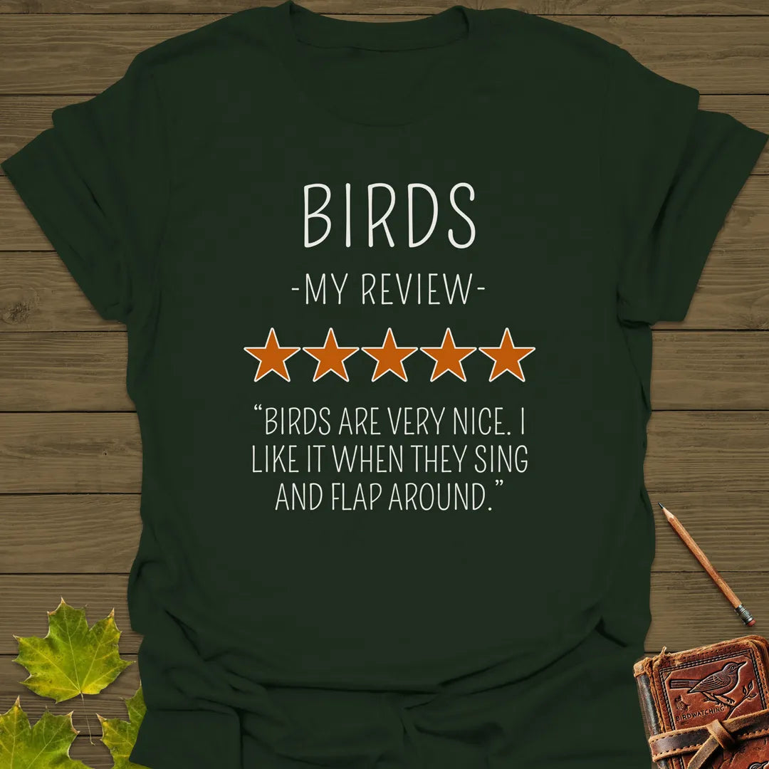 My Bird Review T-Shirt Forest Green