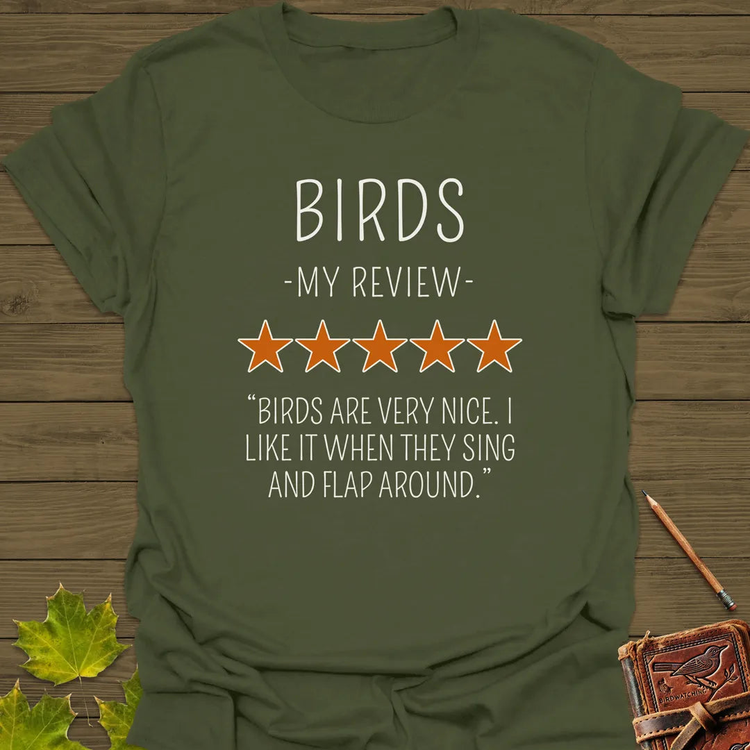 My Bird Review T-Shirt Military Green