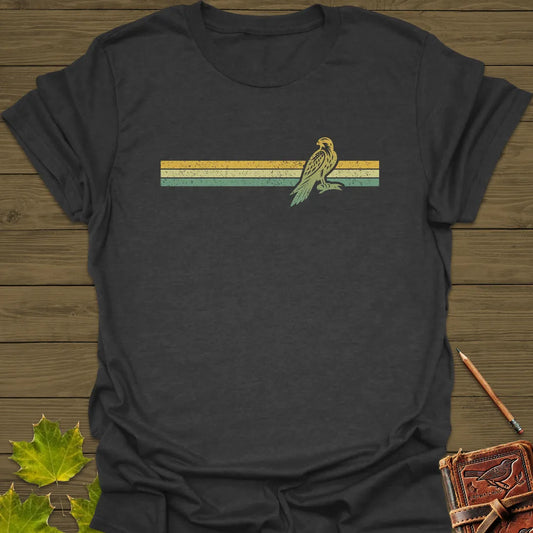 Retro Stripe Falcon T-Shirt Dark Heather