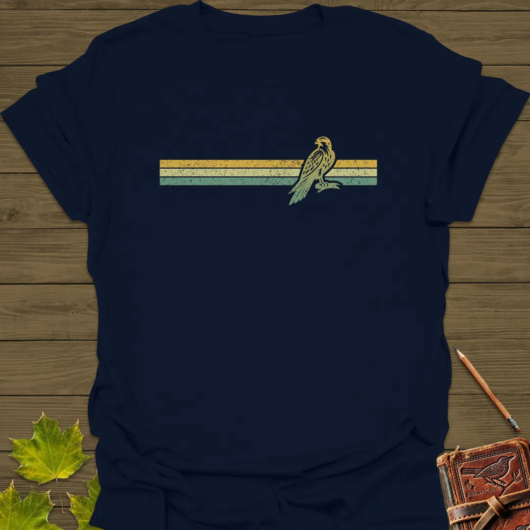 Retro Stripe Falcon T-Shirt Navy