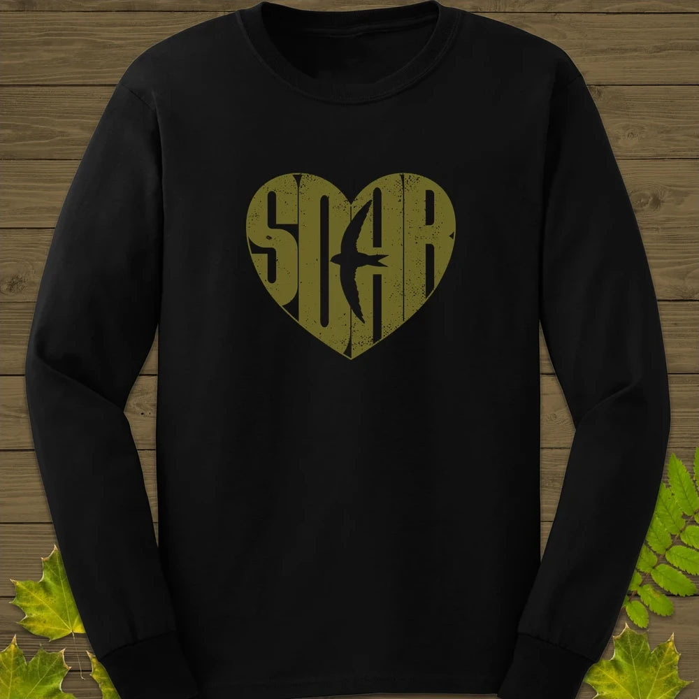 Heart-Shaped SOAR Long Sleeve Black