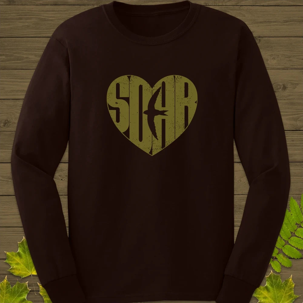 Heart-Shaped SOAR Long Sleeve Dark Chocolate