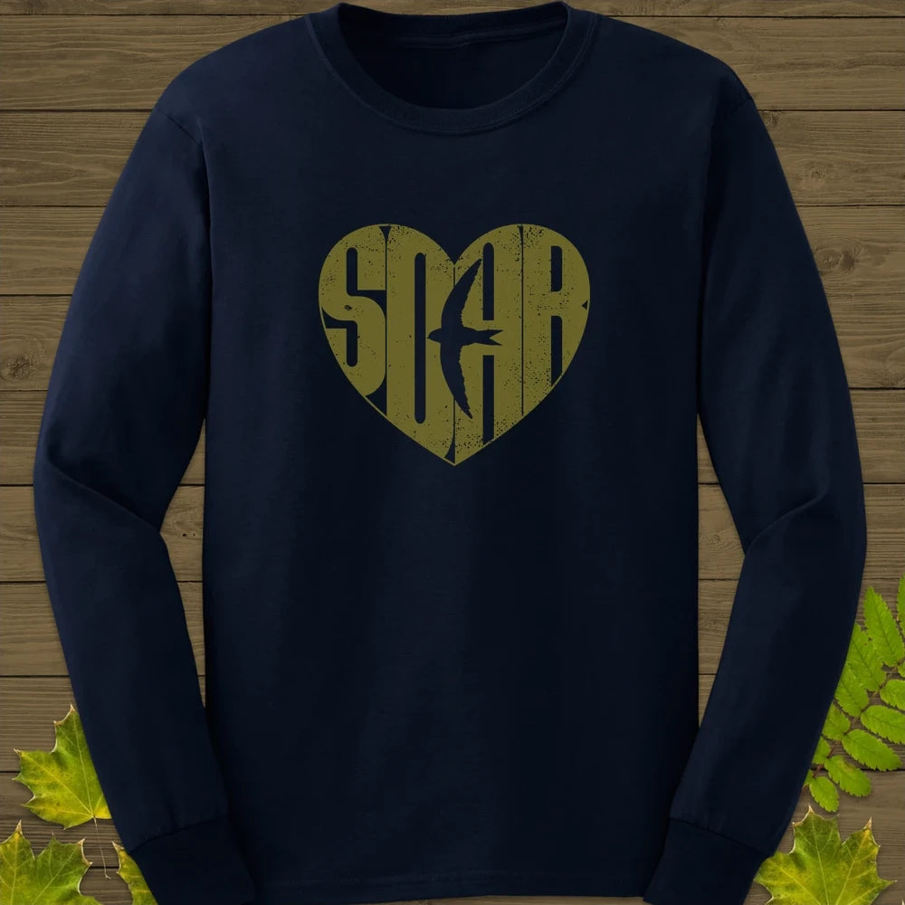 Heart-Shaped SOAR Long Sleeve Navy