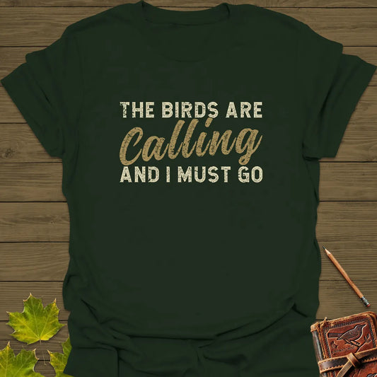 The Birds Are Calling T-Shirt Forest Green