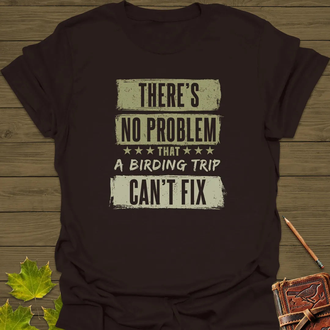Birding Trip Fix T-Shirt Dark Chocolate