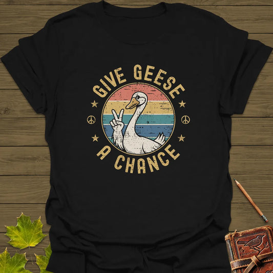 Give Geese A Chance T-Shirt Black