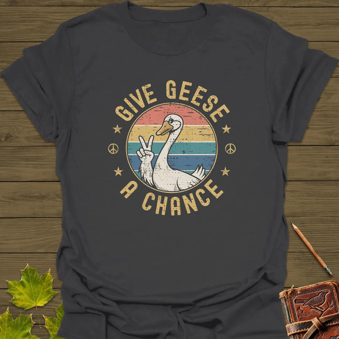 Give Geese A Chance T-Shirt Charcoal