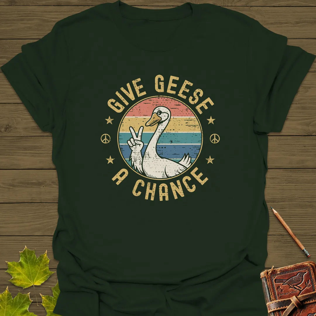 Give Geese A Chance T-Shirt Forest Green