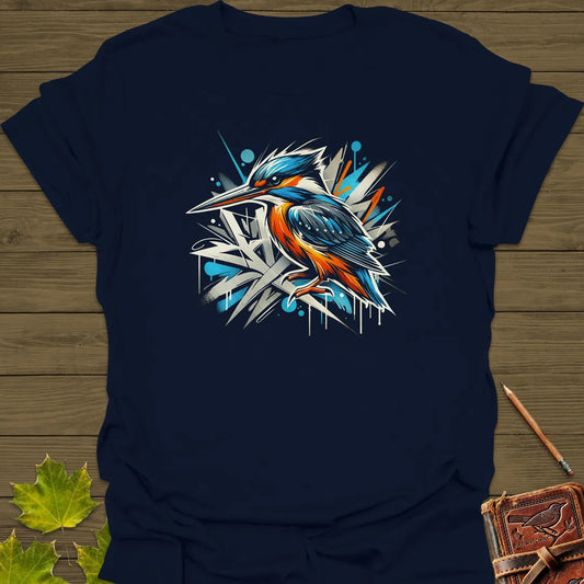 Urban Wildlife Kingfisher T-Shirt Navy