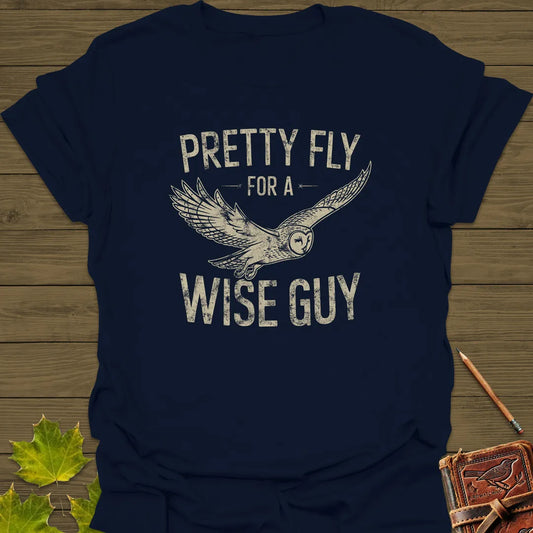 Pretty Fly, Wise Guy Owl T-Shirt Navy