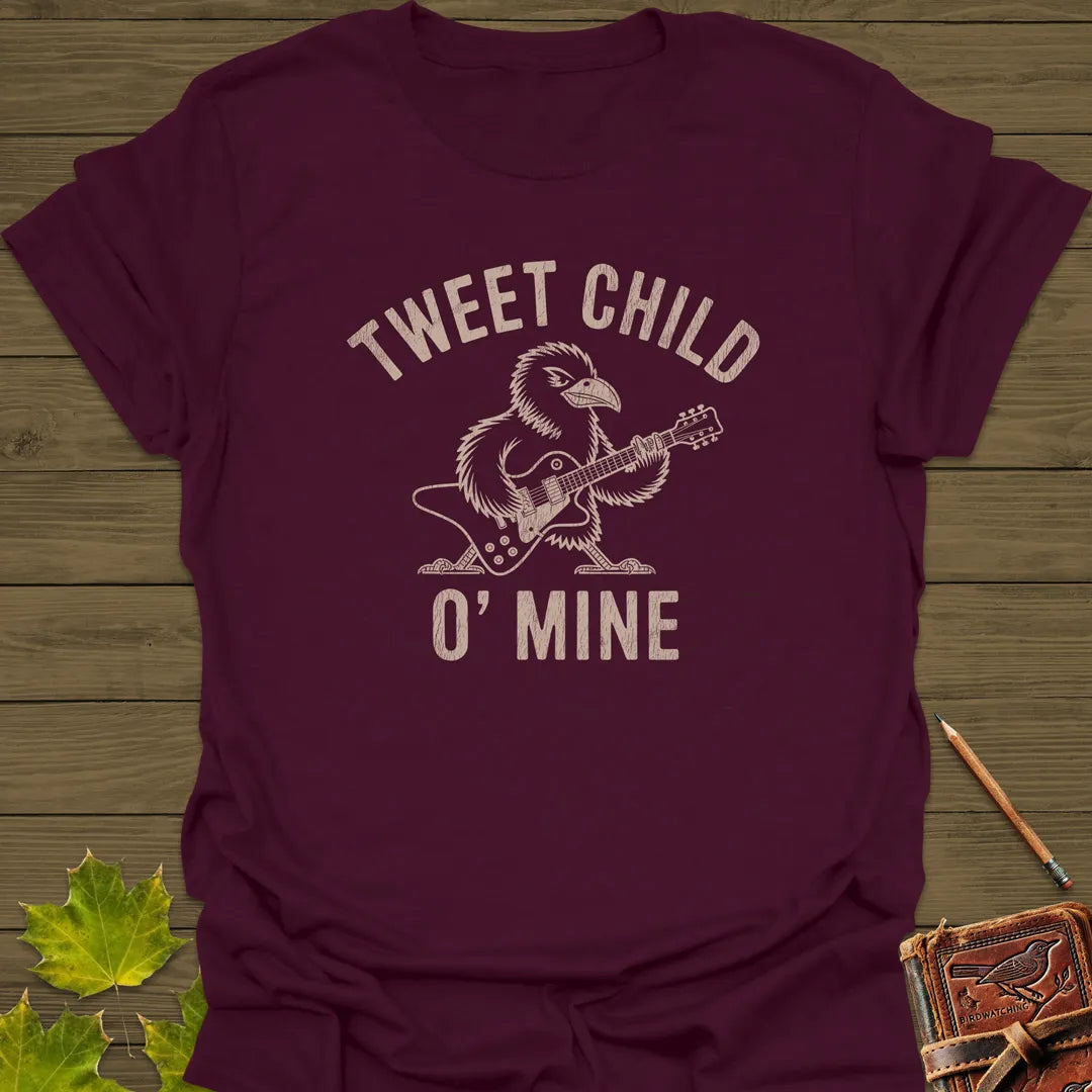 Tweet Child O' Mine T-Shirt Maroon