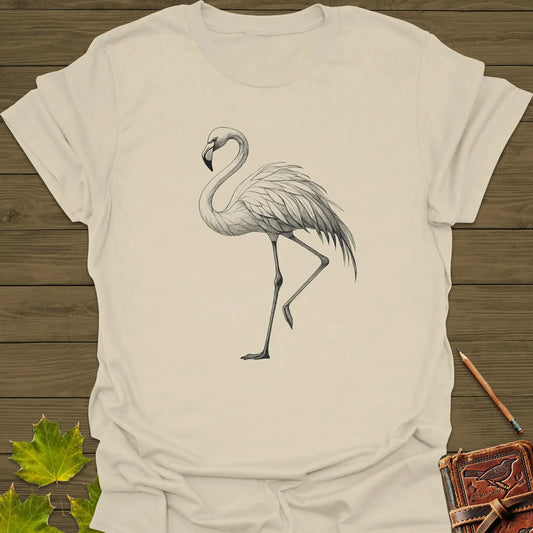 Flamingo Illustration T-Shirt