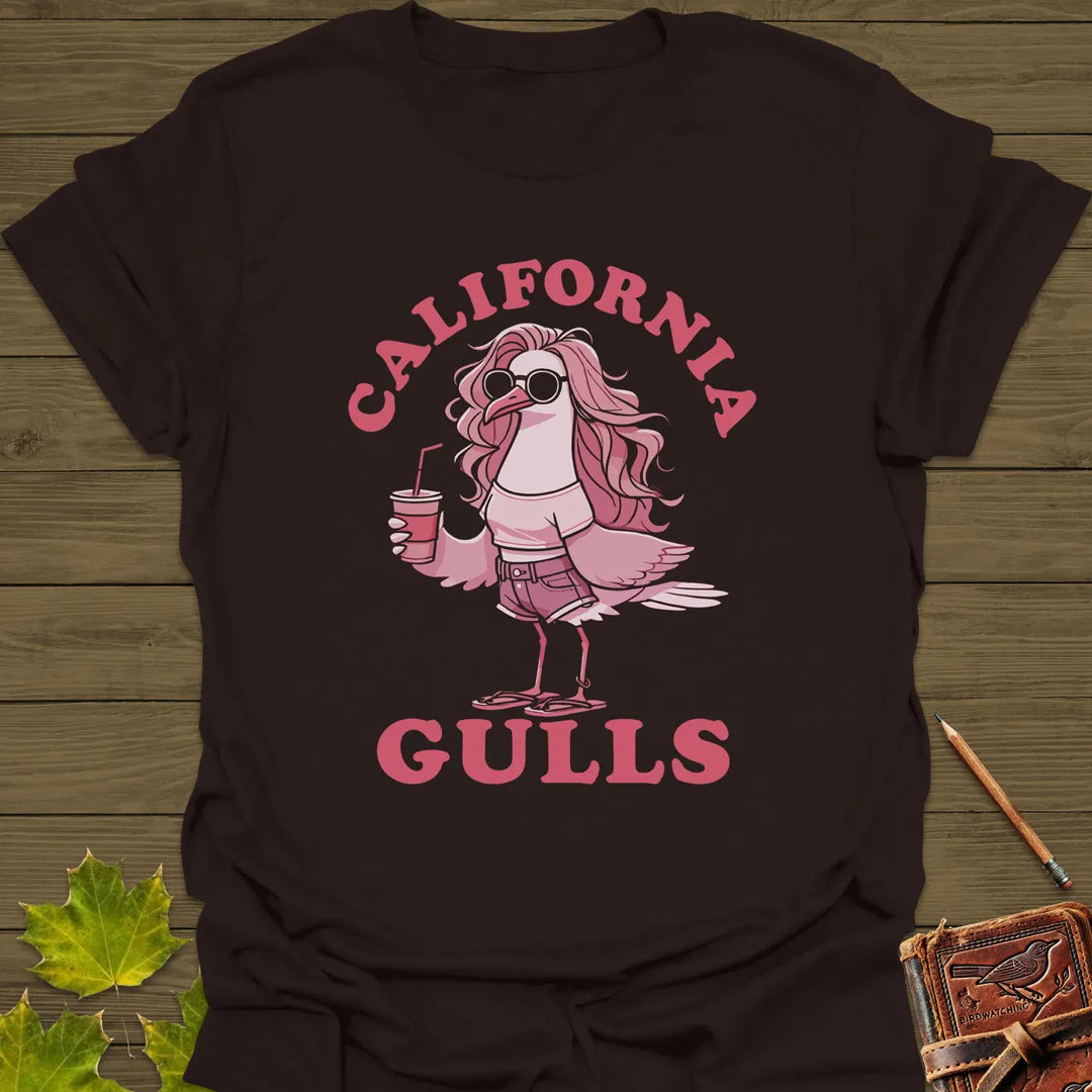 California Gulls T-Shirt Dark Chocolate