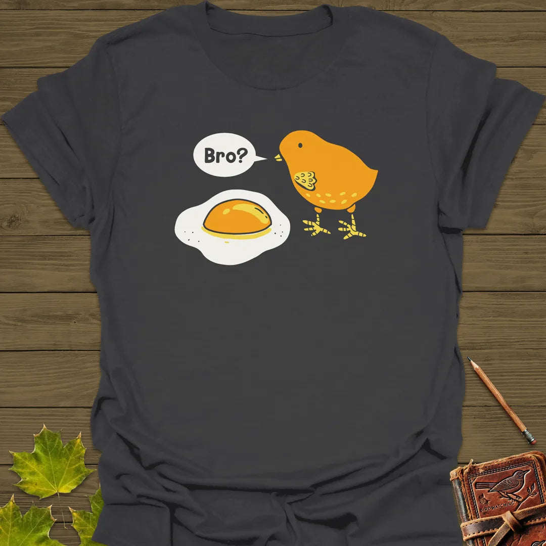 Bro? Chick and Egg T-Shirt Charcoal