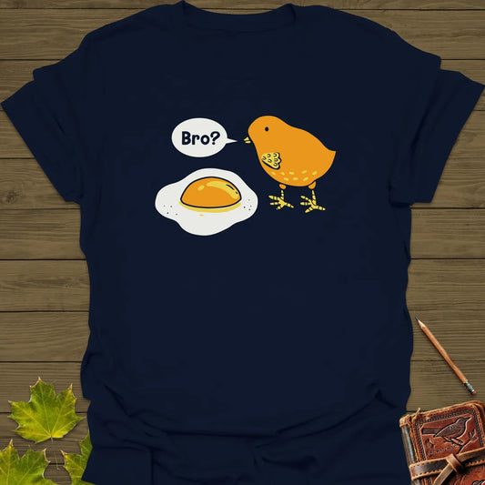 Bro? Chick and Egg T-Shirt Navy