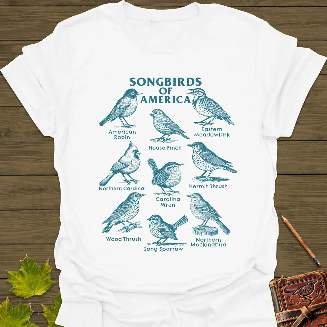 Songbirds of America T-Shirt White