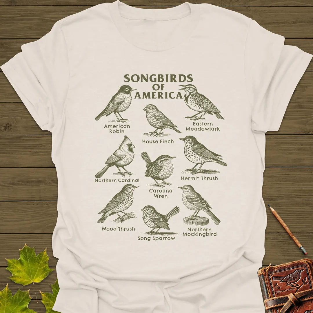 Songbirds of America T-Shirt Natural