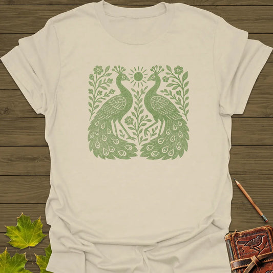 Peacock Vintage Print T-Shirt