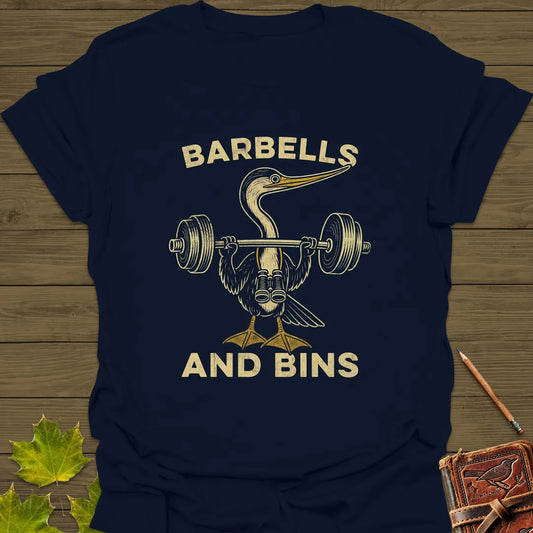 Barbells and Bins T-Shirt Navy