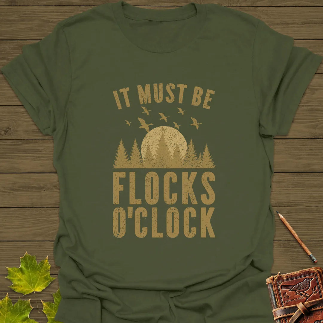 Flocks O'Clock T-Shirt Military Green