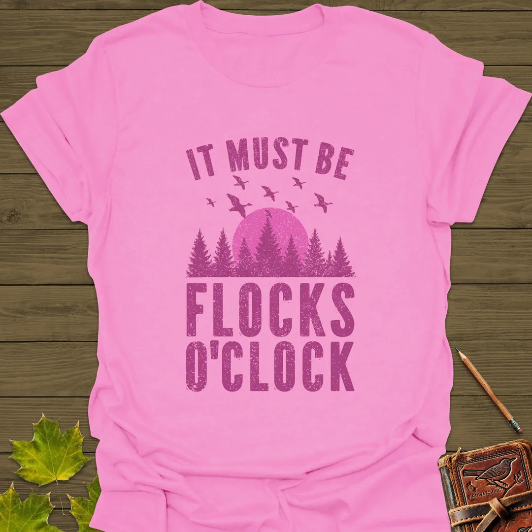 Flocks O'Clock T-Shirt Azalea