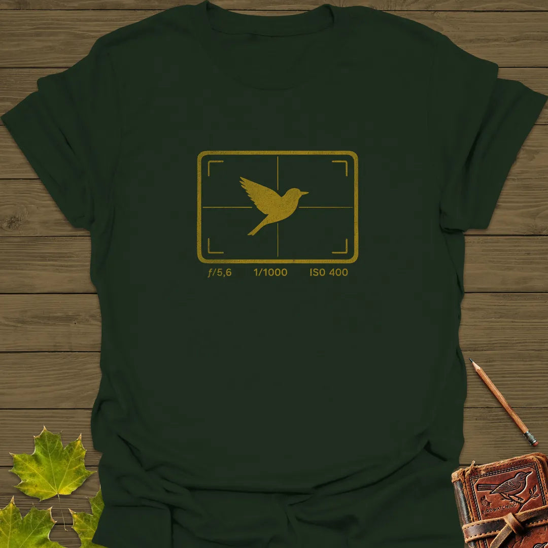 ISO 400 Bird Photography T-Shirt Forest Green