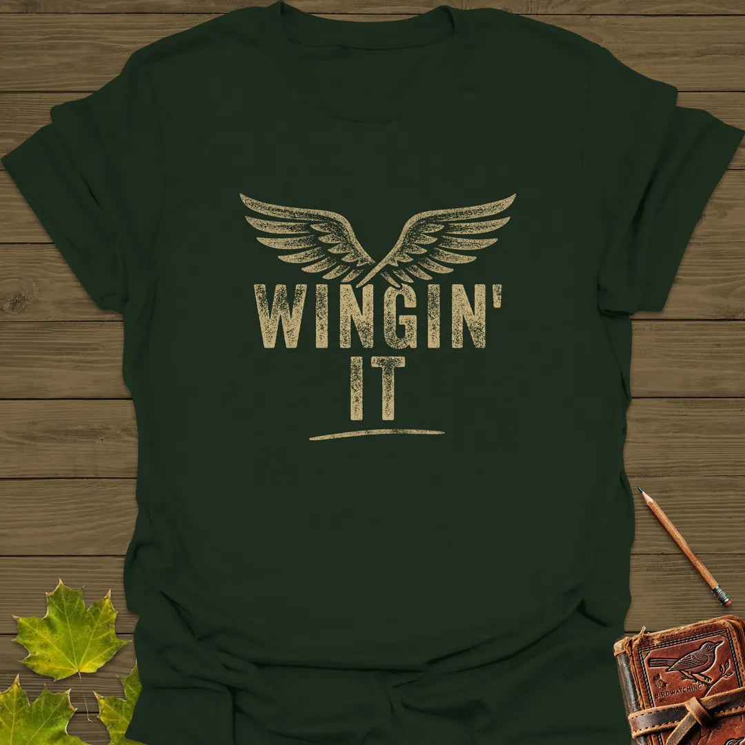 Wingin' It T-Shirt Forest Green