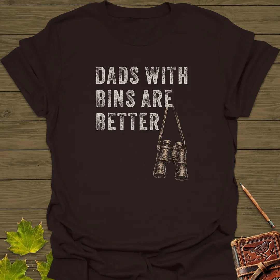 Dads With Bins T-Shirt Dark Chocolate