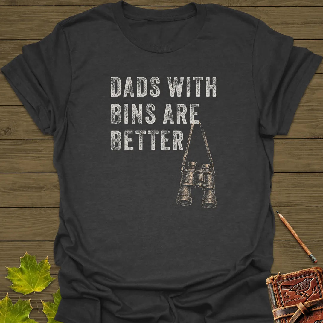 Dads With Bins T-Shirt Dark Heather