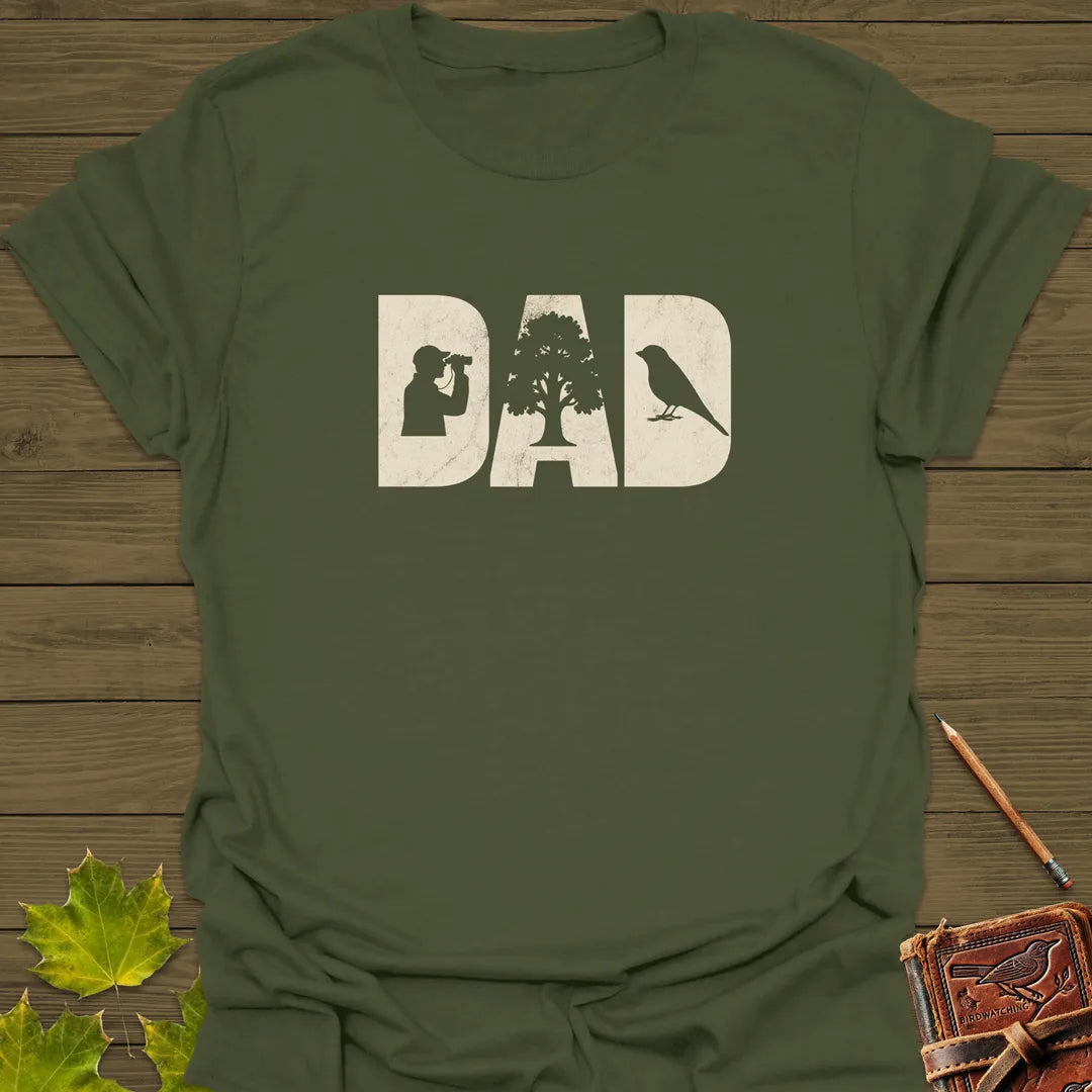 DAD Birder T-Shirt Military Green