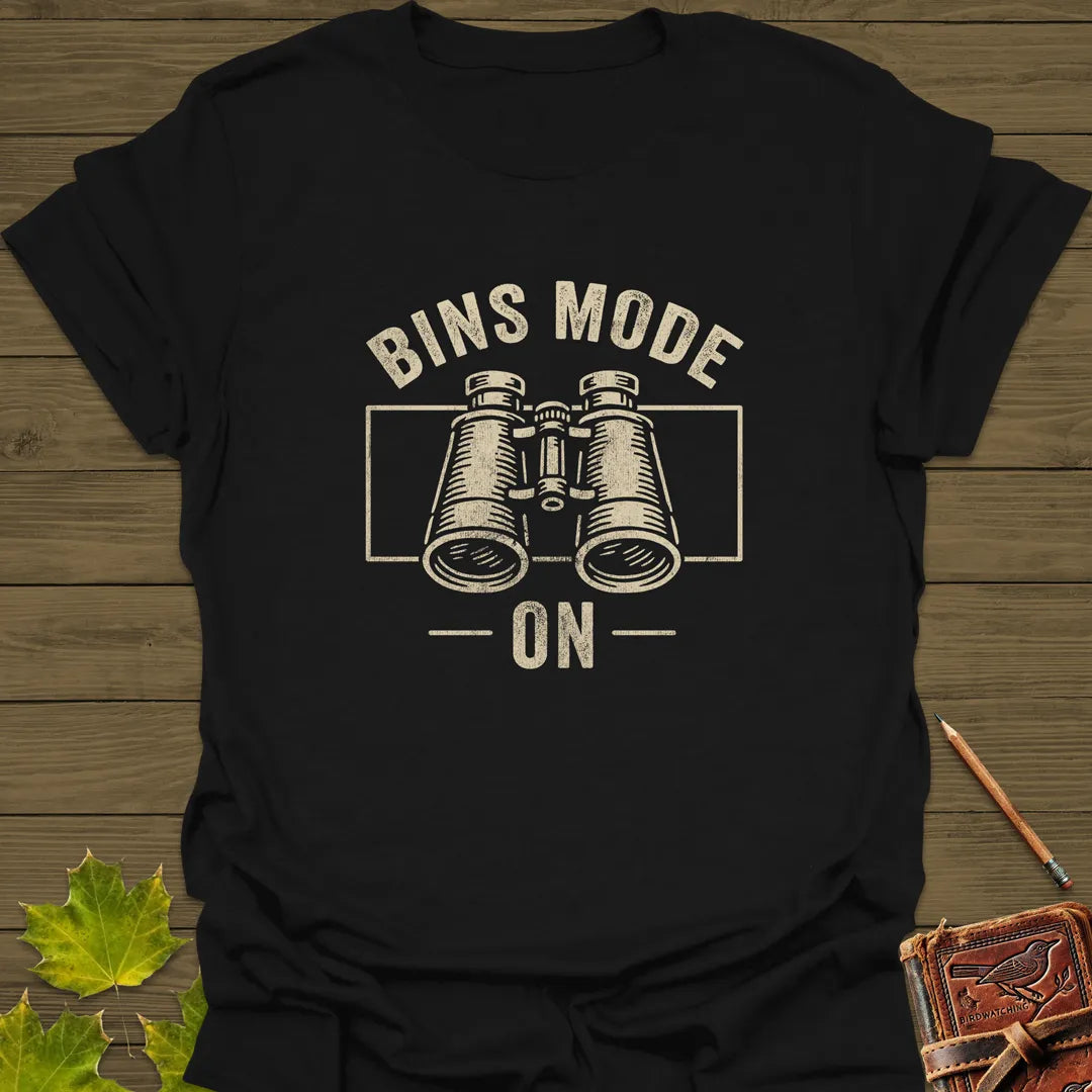 Bins Mode On T-Shirt Black