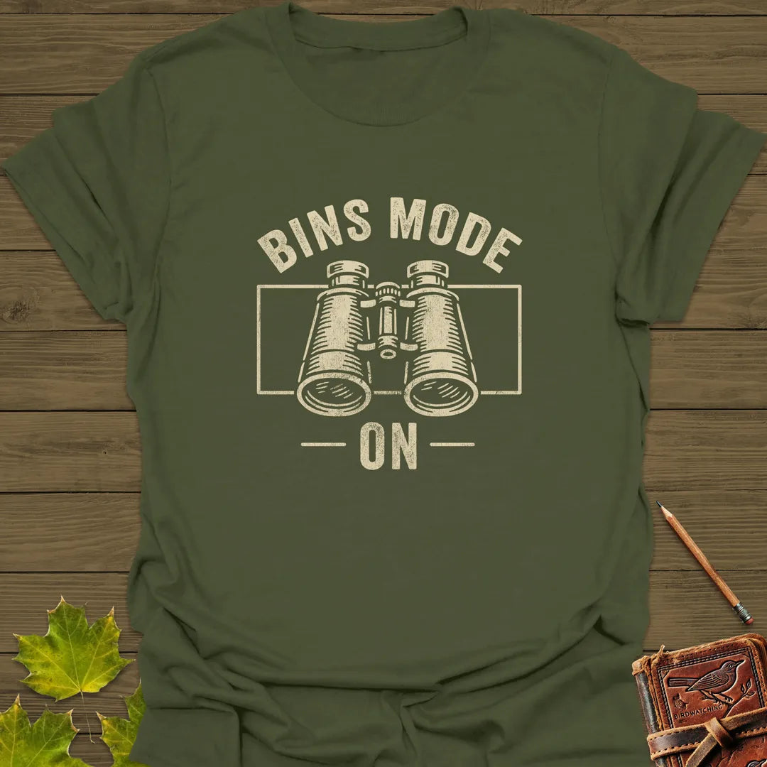 Bins Mode On T-Shirt Military Green