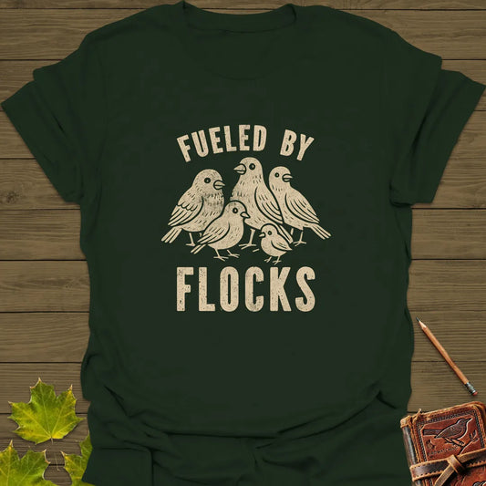 Fueled By Flocks T-Shirt Forest Green