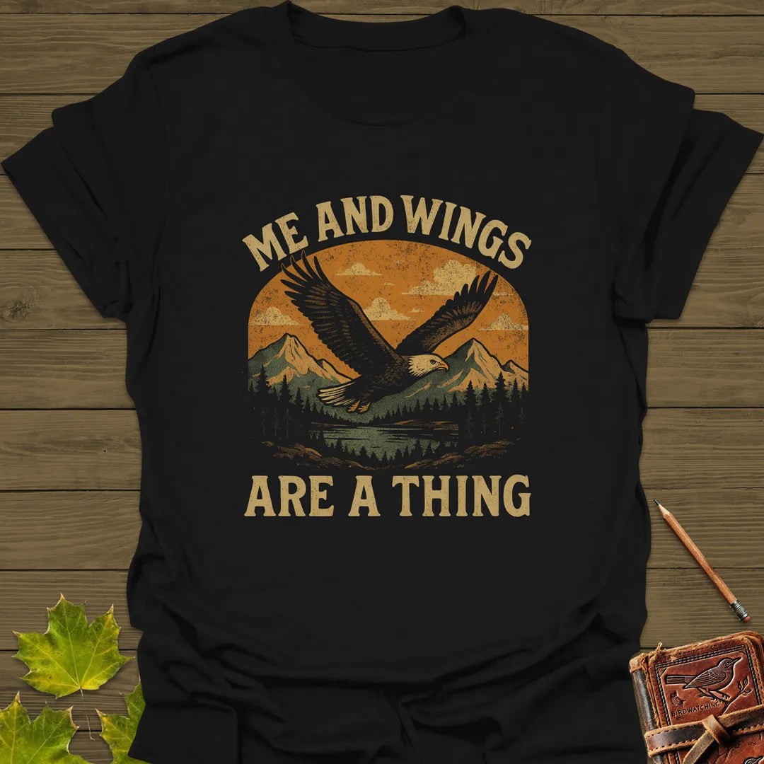 Me and Wings T-Shirt Black