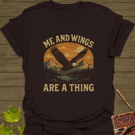 Me and Wings T-Shirt Dark Chocolate