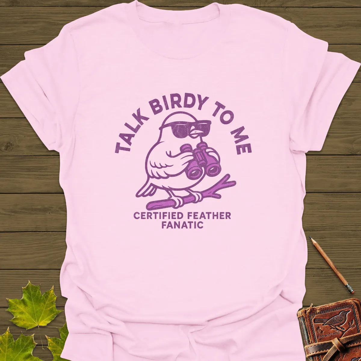 Talk Birdy T-Shirt Light Pink