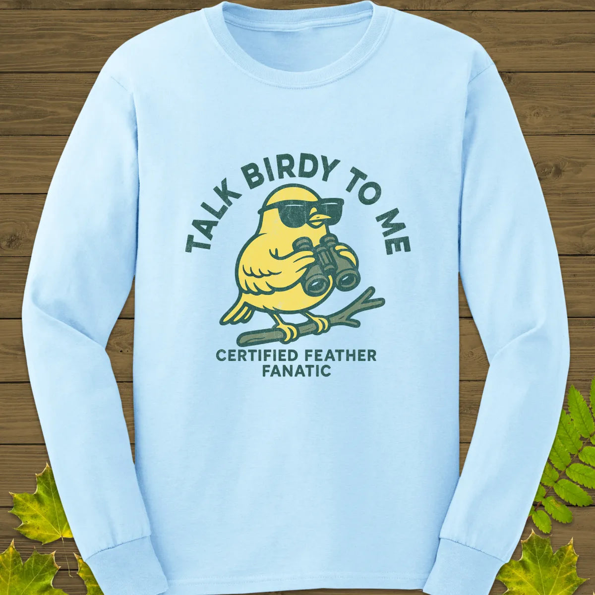 Talk Birdy Long Sleeve Light Blue