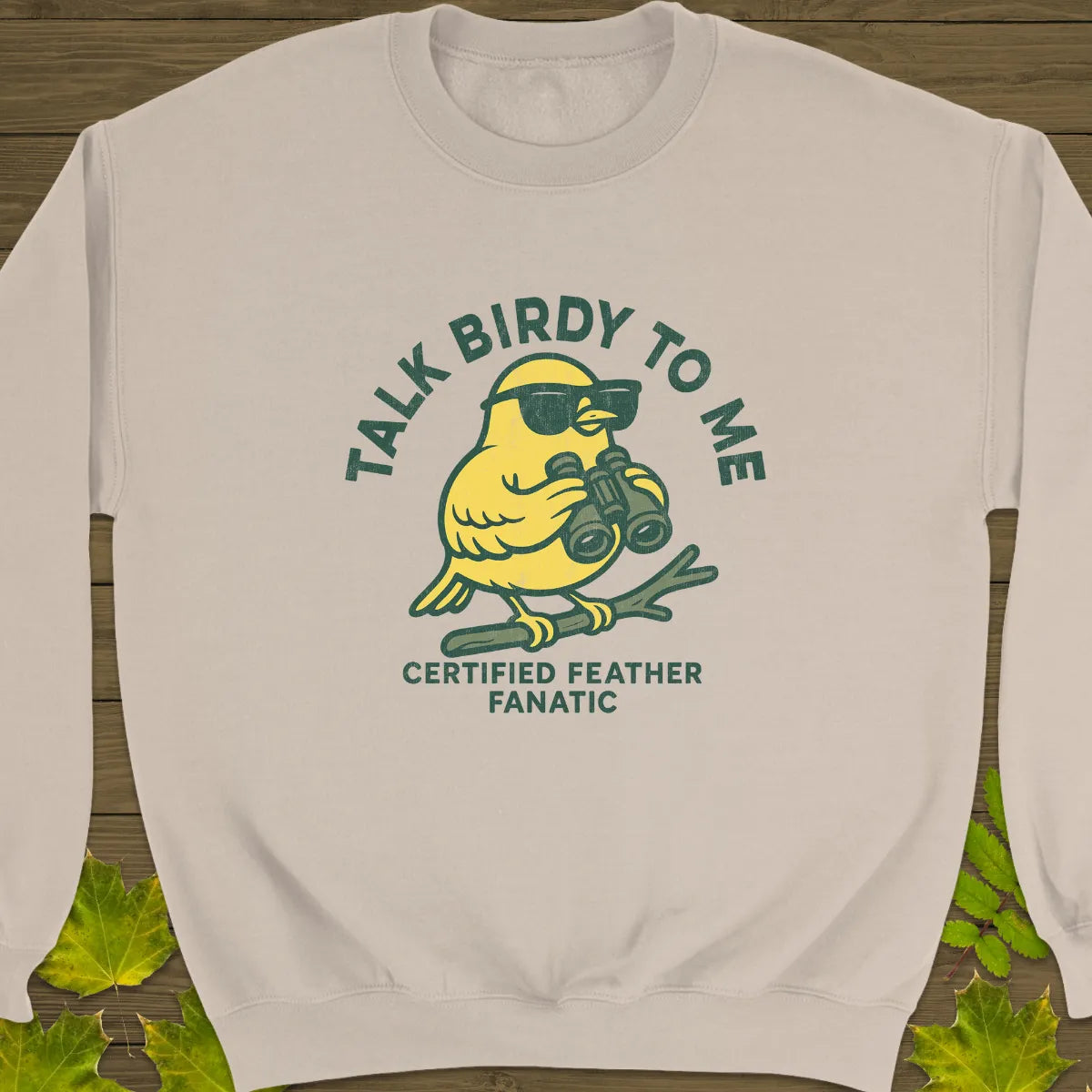 Talk Birdy Sweatshirt Sand