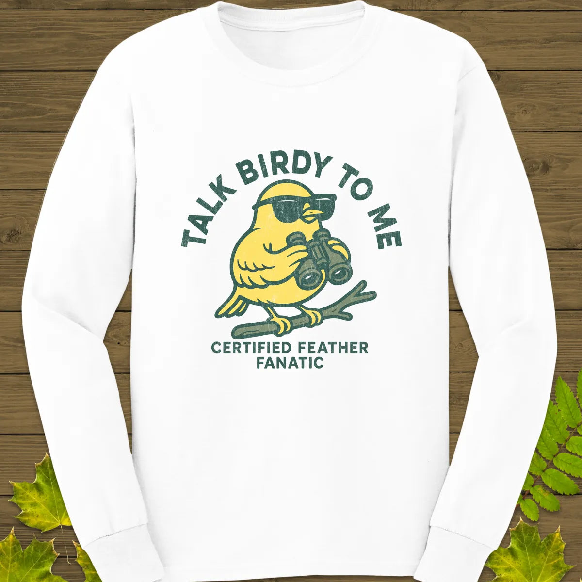 Talk Birdy Long Sleeve White