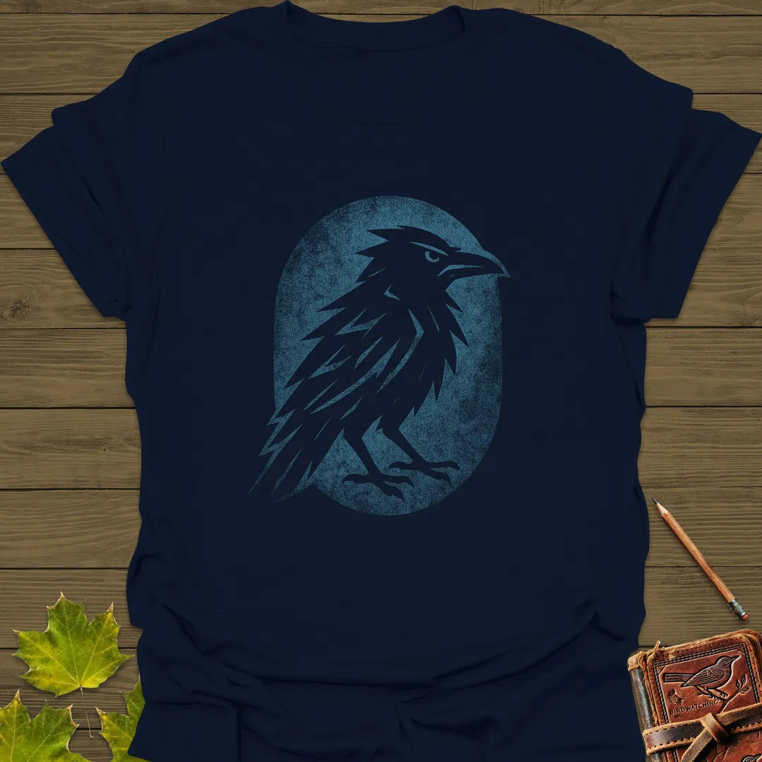 Raven Silhouette T-Shirt Navy