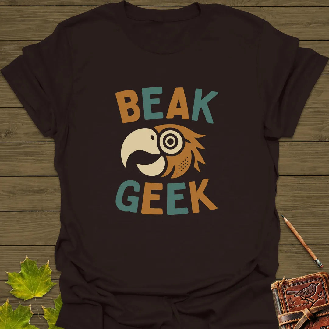Beak Geek T-Shirt Dark Chocolate