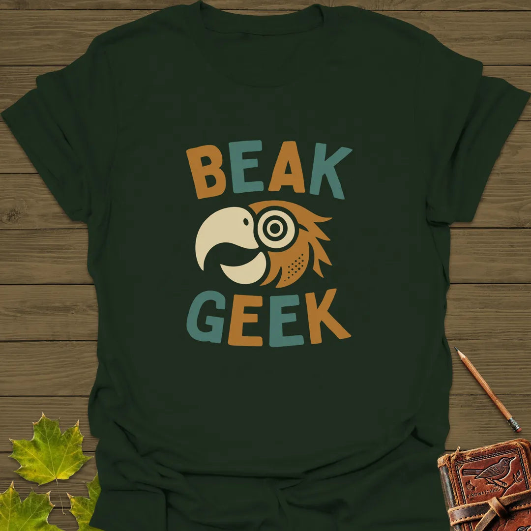 Beak Geek T-Shirt Forest Green