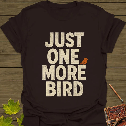 One More Bird T-Shirt Dark Chocolate
