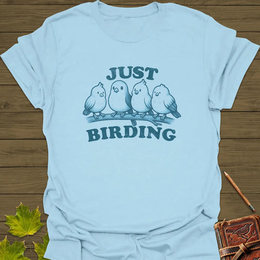 Just Birding T-Shirt Light Blue