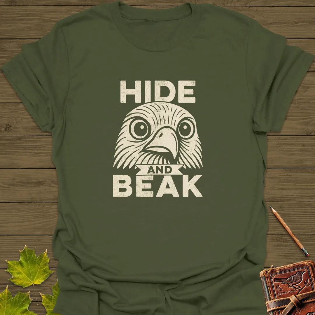 Hide and Beak T-Shirt Military Green